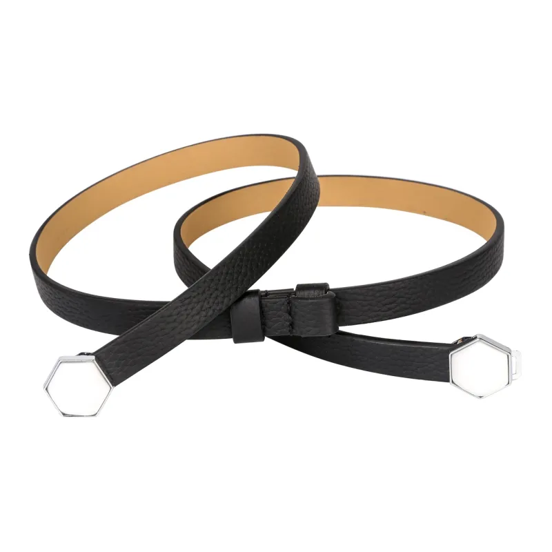 CATELLES Top Grain Cow Leather Leather Belts Women's Black/Red Coffee Camel Khaki 1.4cm-4