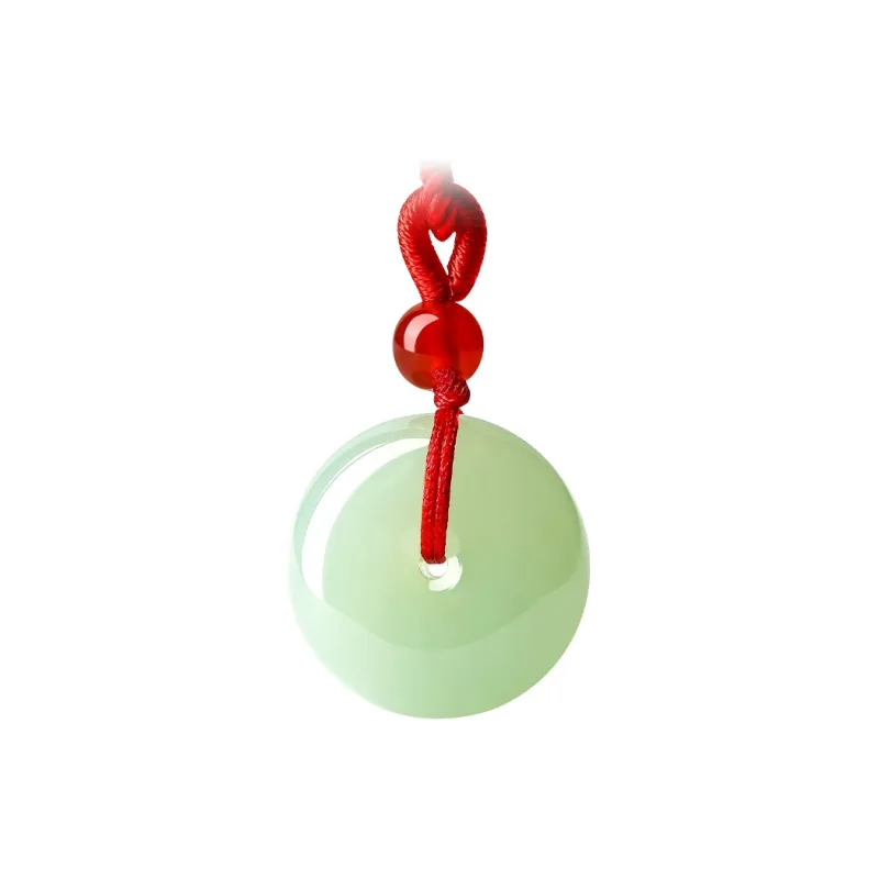LAOMIAO Pendants Pale Greenish White Jade Unisex-9