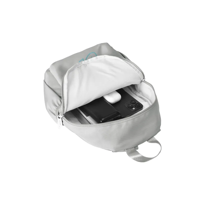 TURN UP Polyester Students Backpack Unisex Gray-3