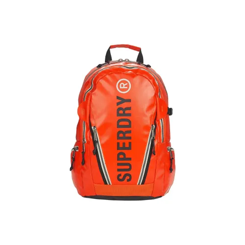SUPERDRY Fabric Backpack Large Size Unisex Orange