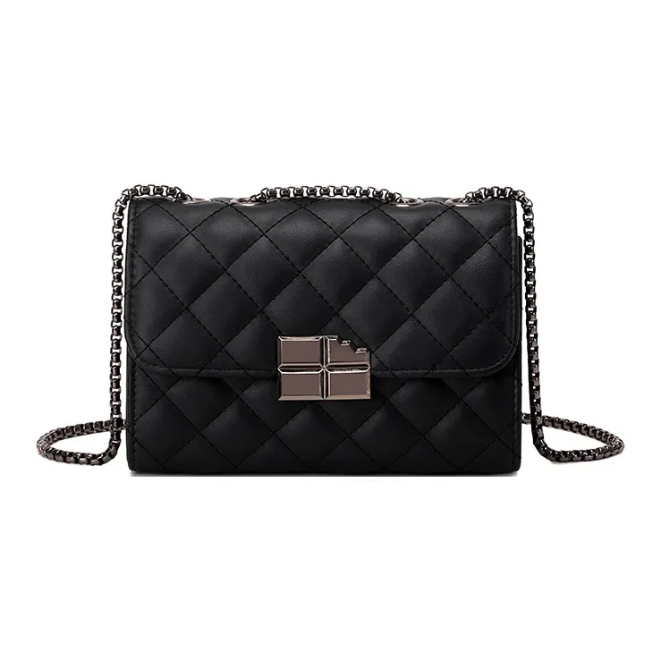 Worm's Home PU Crossbody Bag Women's Black White Pink-0