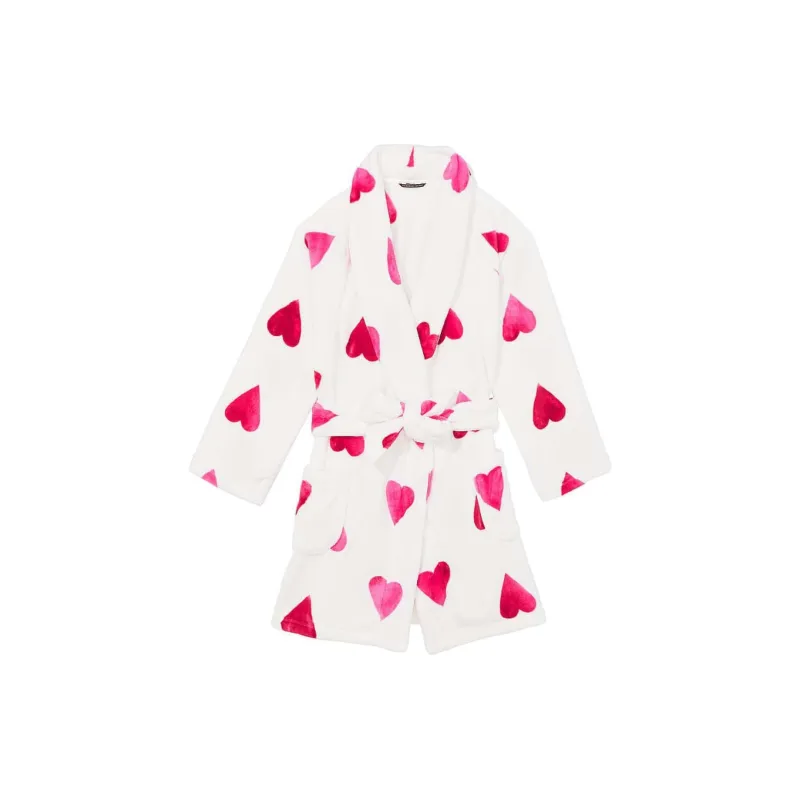 Victoria's Secret Bathrobes Women's White Heart-0
