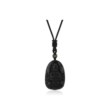 CHINA GOLD Obsidian Necklaces Unisex
