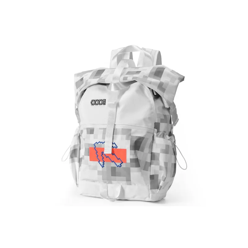 COEXISTENCE Polyester Backpack Basketball Bag Unisex White-1