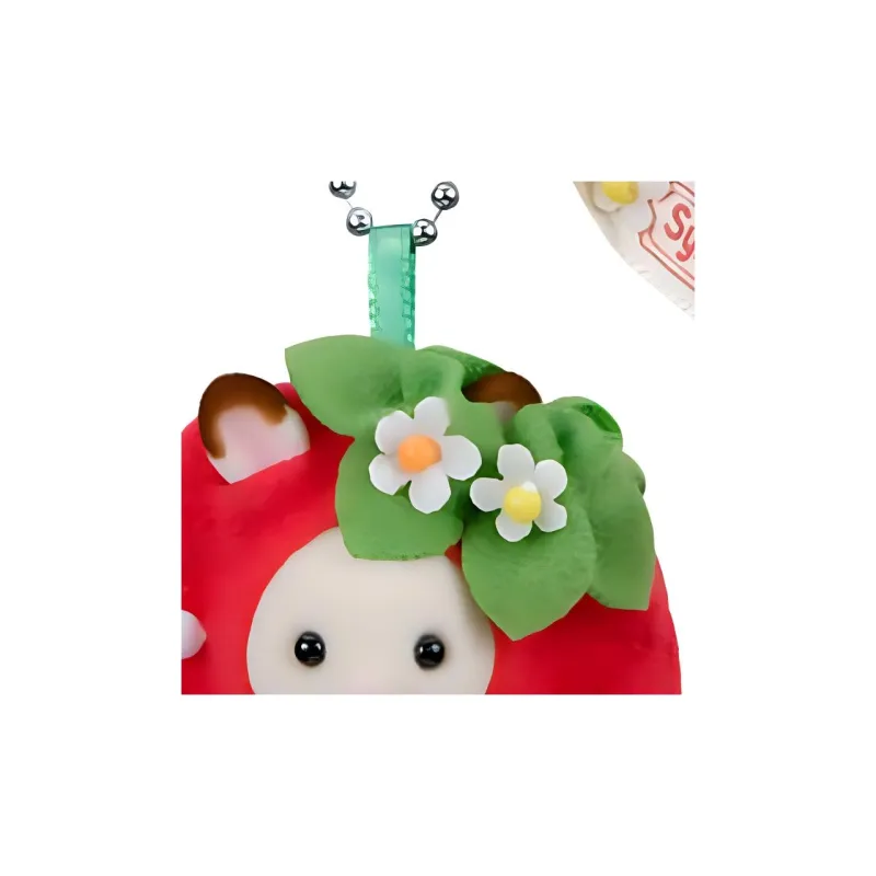 Sylvanian Families Strawberry Dolls Plush Pendant Small Size Tall-4