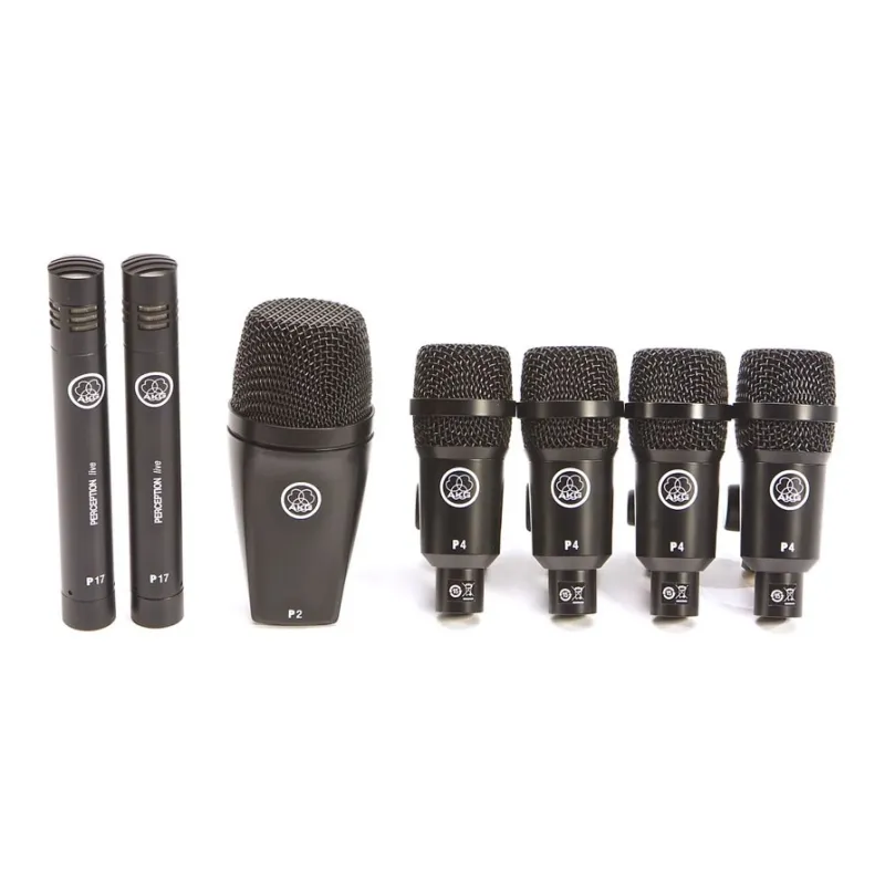 AKG Drum Set Session Microphone Set Includes P2 P4 P17 Microphones-2