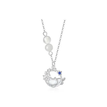 KADER 925 Sterling Silver Necklaces Women's Silver
