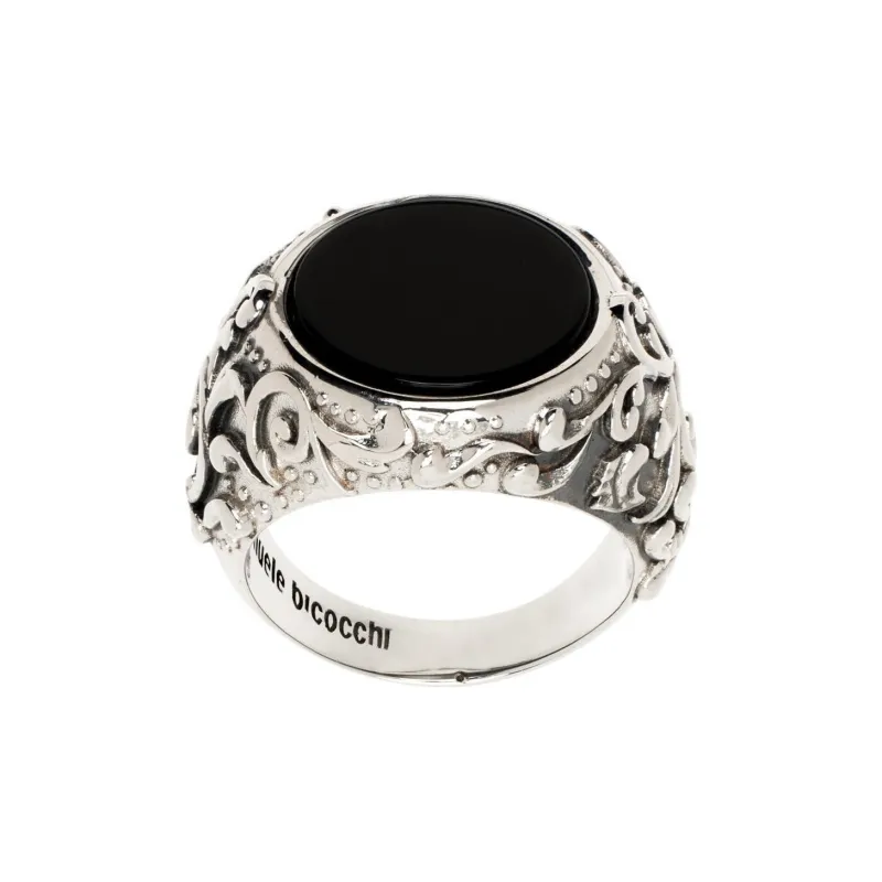 EMANUELE BICOCCHI Arabesque Onyx Ring-0