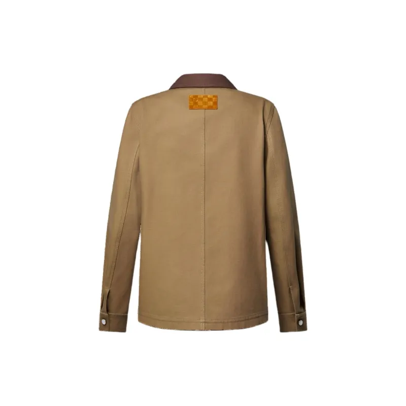 LOUIS VUITTON Tailored Workwear Cotton Canvas Jacket-1