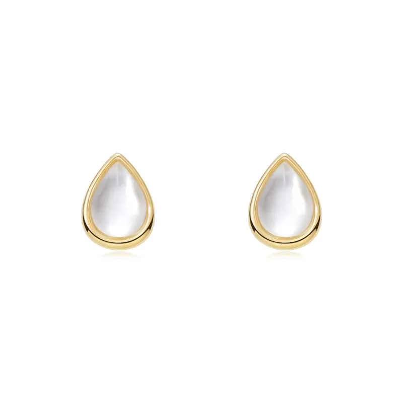 HUSSAIN 925 Sterling Silver Stud Earrings Women's-0
