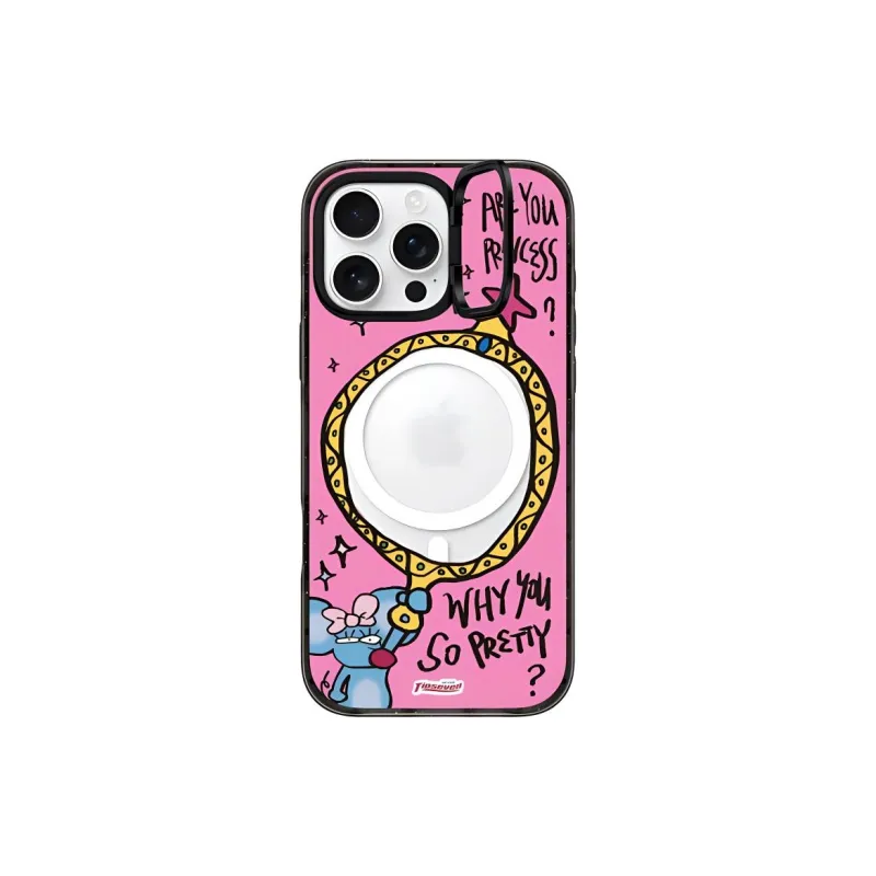 CASETIFY PC+TPU Material Mouse Magic Mirror Phone Cases Compatible With IPhone 16/5/14/13/12/11/Pro/Pro Max/Plus-0