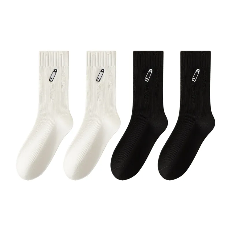 SHIWAJI Mid Calf Socks Women's 4 Pack-4