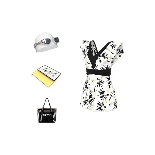 TOSWIM Swim Set Five Piece Set Women's Ink Wash Magnolia