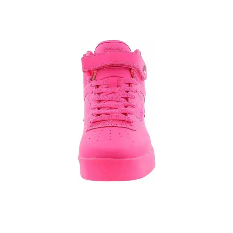 FILA Vulc 13 Anti-Slip Wear-Resistant Mid-Top Skateboard Shoes Women's Pink-3