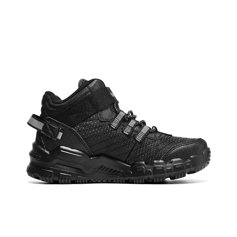 Skechers Slip Resistant Anti Kick Abrasion Resistant Thermal Kids Lifestyle Shoes All Black Teenagers-1