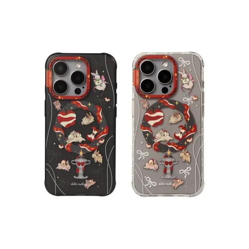 CARECASE TPU Material Apple Rabbit Wonderland Magnetic Phone Case Compatible With IPhone 16 15 14 Pro Max