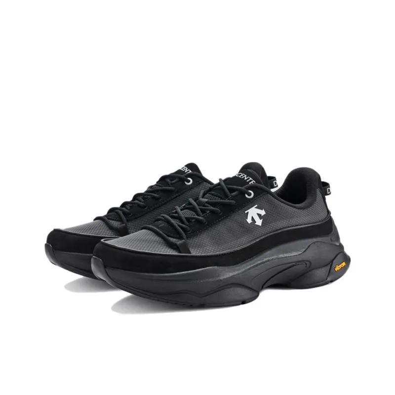 DESCENTE Dualis Anti Slip Wear Resistant Low Top Casual Shoes Unisex Black-2