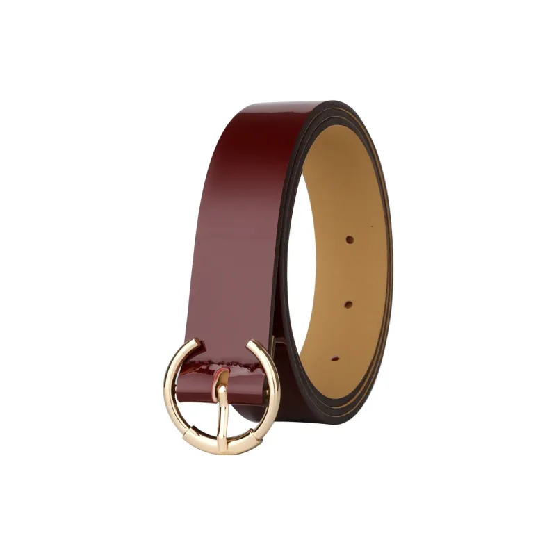 CATELLES Top Grain Cow Leather Leather Belts Women's Black/Burgundy/Coffee/Apricot 2.8cm-6