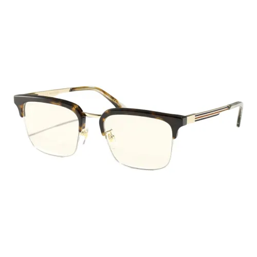 GUCCI Acetate Browline Sunglasses Men's Tortoiseshell