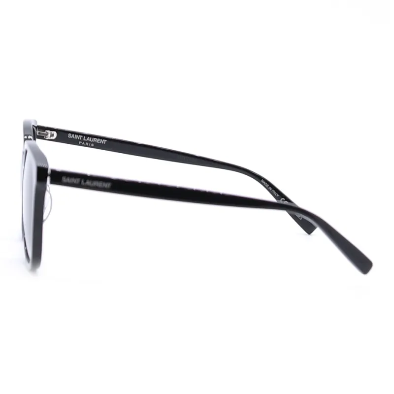 SAINT LAURENT Round Sunglasses Unisex Black-6