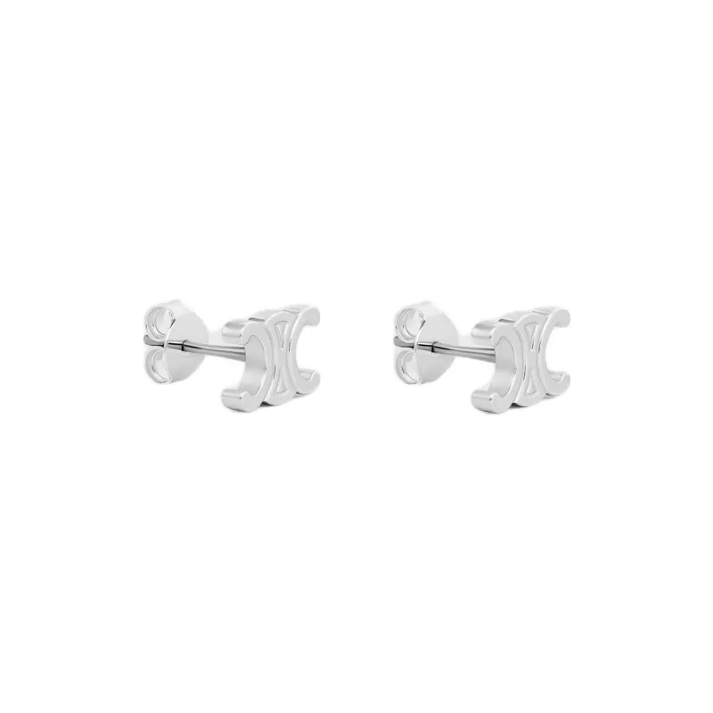 CELINE Triomphe Studs In Brass-1