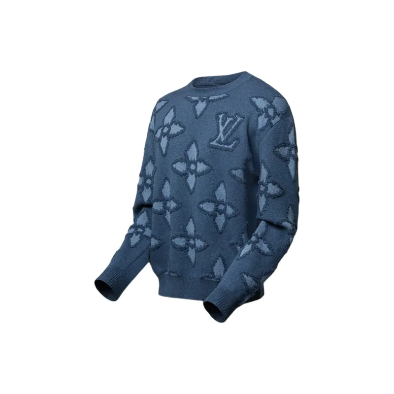 LOUIS VUITTON Textured Cotton Crewneck-2