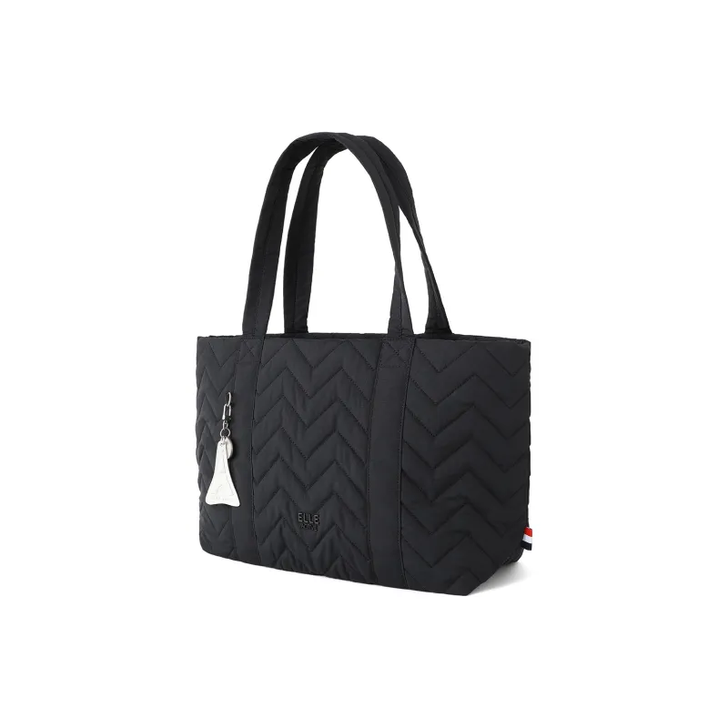 Elle Active Fabric Tote Shopping Bag Tote Bag Shoulder Bag Regular Unisex Apricot/Black-5