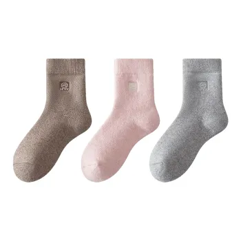 H YXIANG Mid Calf Socks Women's 3 Pack