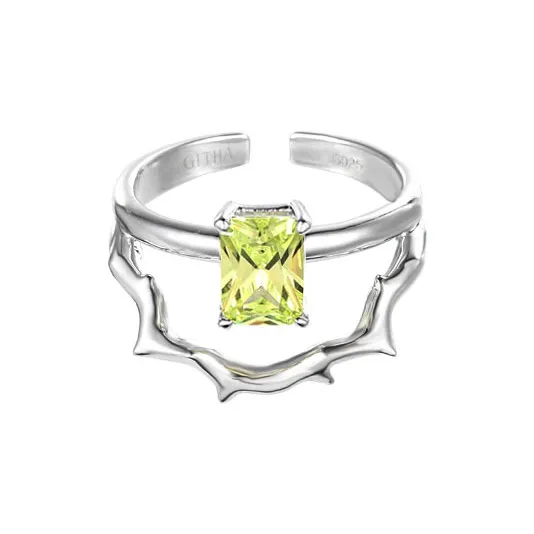 GITHA 925 Sterling Silver Rings Unisex-0