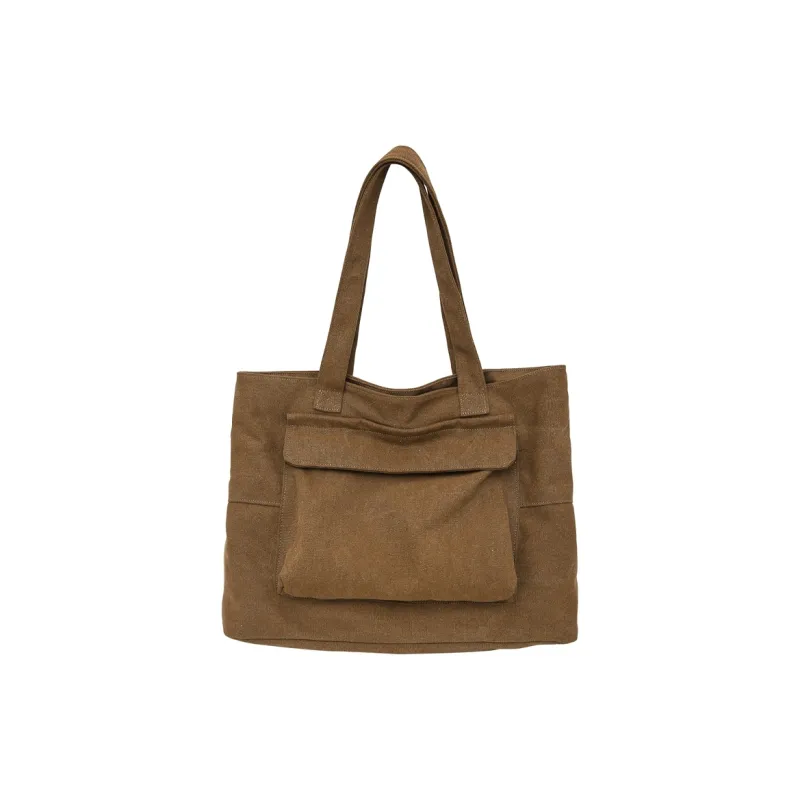 Kaka Tree Canvas Bag, Handbag, Shoulder Bag Regular Unisex Khaki/Black/Brown-4