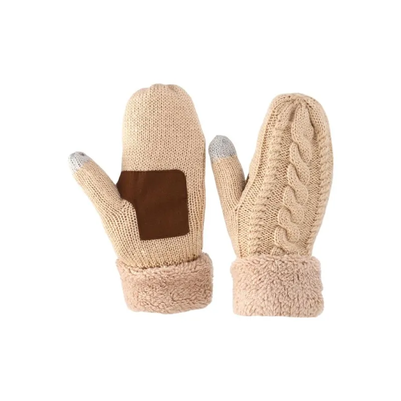 JEANSWEST Acrylic Knit Gloves Unisex-1