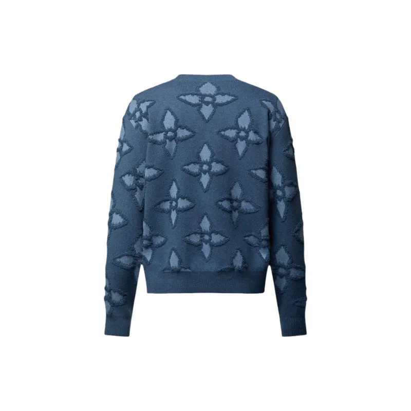 LOUIS VUITTON Textured Cotton Crewneck-1