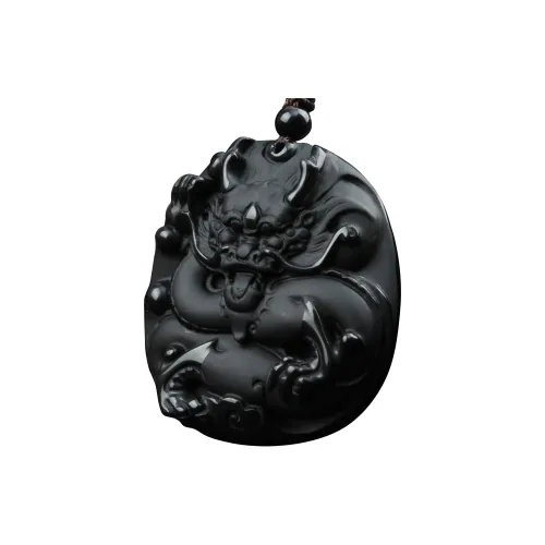 Renyu Jewelry Obsidian Pendants Men's