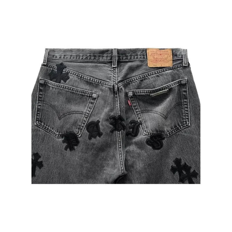 Chrome Hearts Jeans Men's Smoke Gray-2
