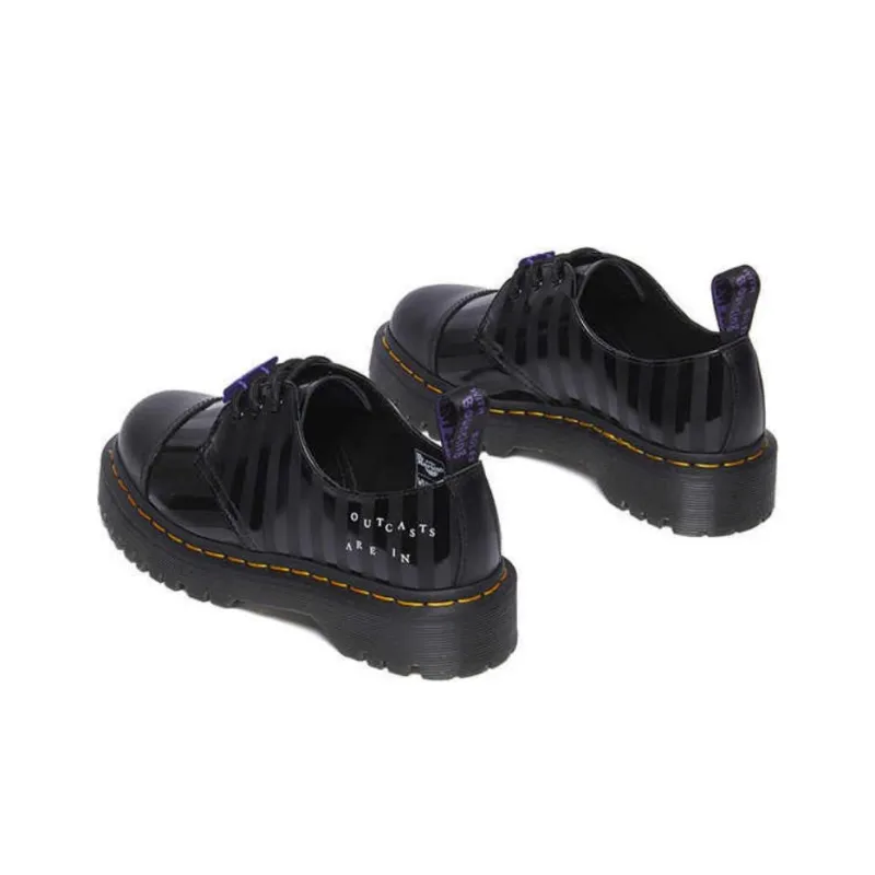 Wednesday x Dr.Martens 1461 Be Low Top Casual Shoes Unisex Black-3