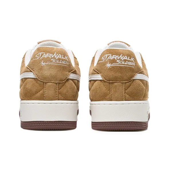Starwalk Soldier Warm Wear Resistant Lightweight Low Top Skateboard Shoes Unisex Light Brown-4