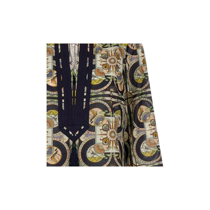 TORY BURCH Tory Sundial Square printed Tunic-3