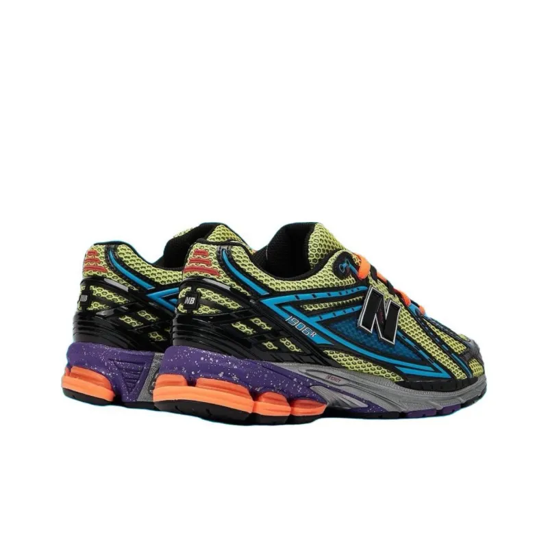 New Balance NB 1906R Anti Slip Wear Resistant Low Top Kids' Running Shoes Yellow Blue Teenagers-3