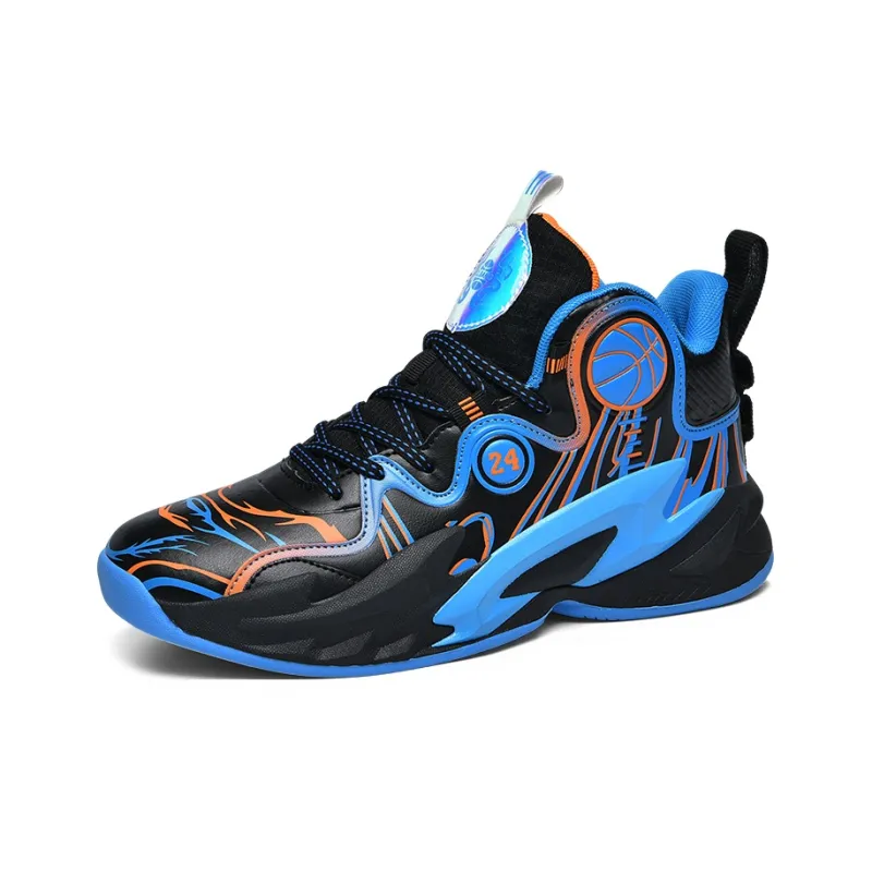 Black tailed Deer Thermal Cushioning Abrasion Resistant Slip Resistant High Top Basketball Shoes Unisex-13