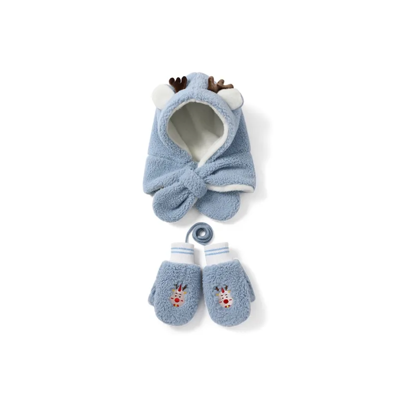 Shizhu Thickened Hoods & Plush Hats Kids'-5