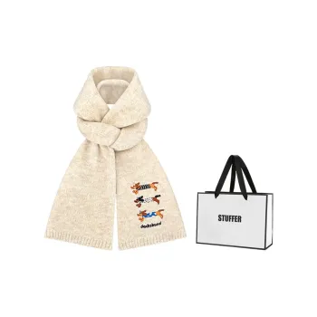 STUFFER Contains Wool Knit Scarves Unisex