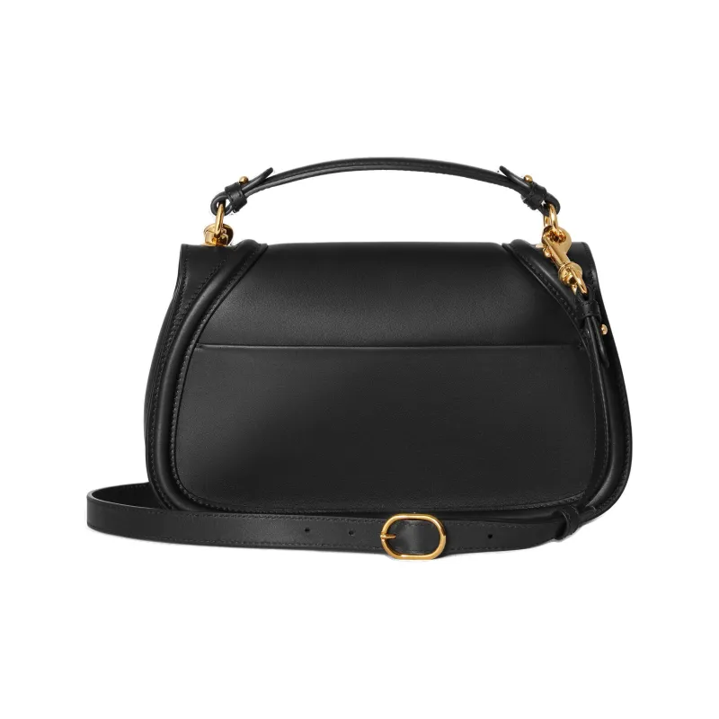 GUCCI Blondie Leather Shoulder Bag, Crossbody Bag, Handbag Medium Size Women's Black-3