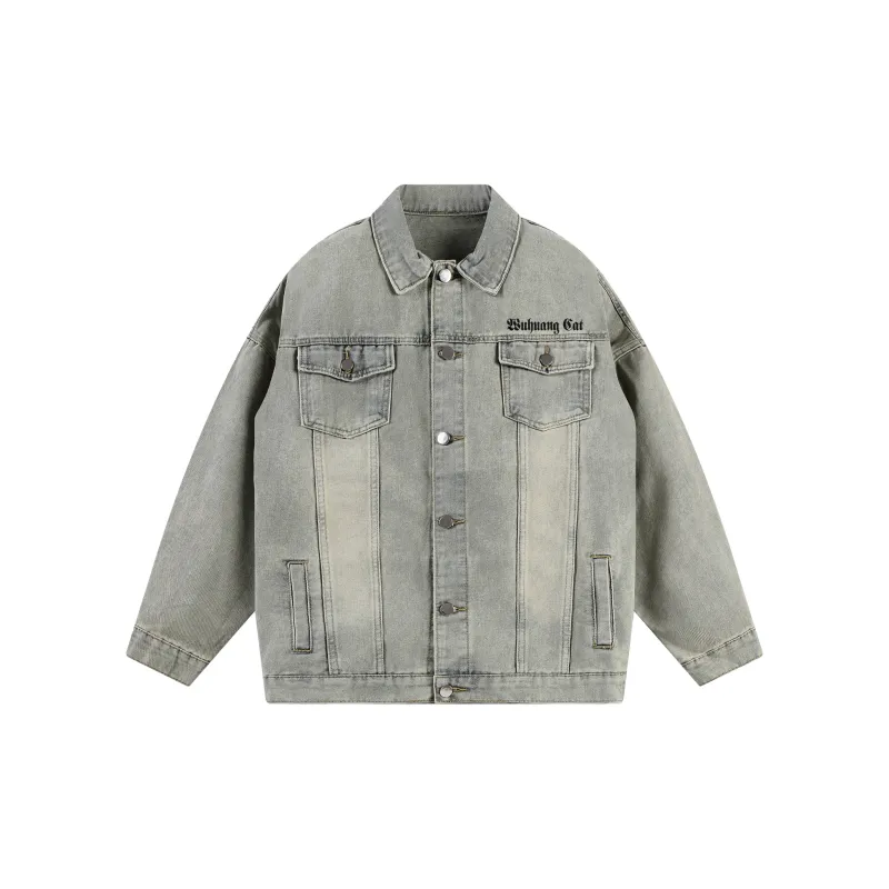 Supremo Cat Denim Jacket Unisex-5