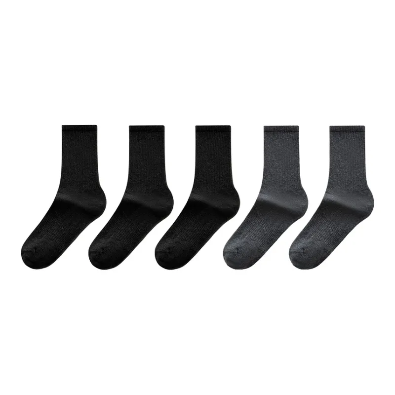 XIAOYEHEZI Autumn And Winter Season Mid Calf Socks Unisex 5 Pack-6