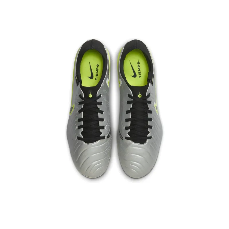 Nike Tiempo Legend 10 Pro Ag Metallic Silver Volt Black-2