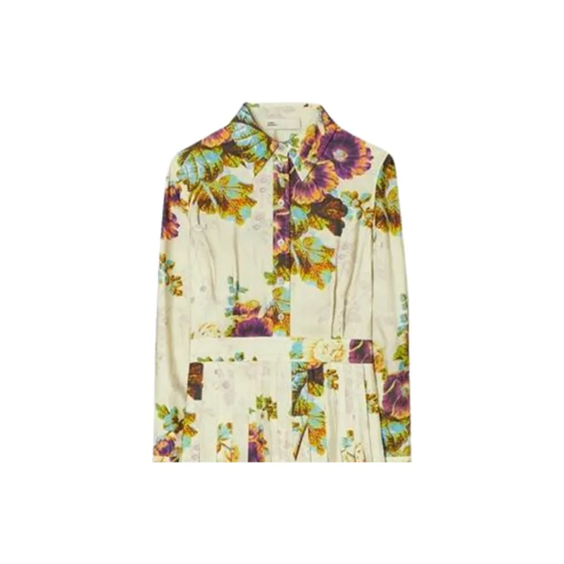 TORY BURCH Floral print Midi Shirtdress-1