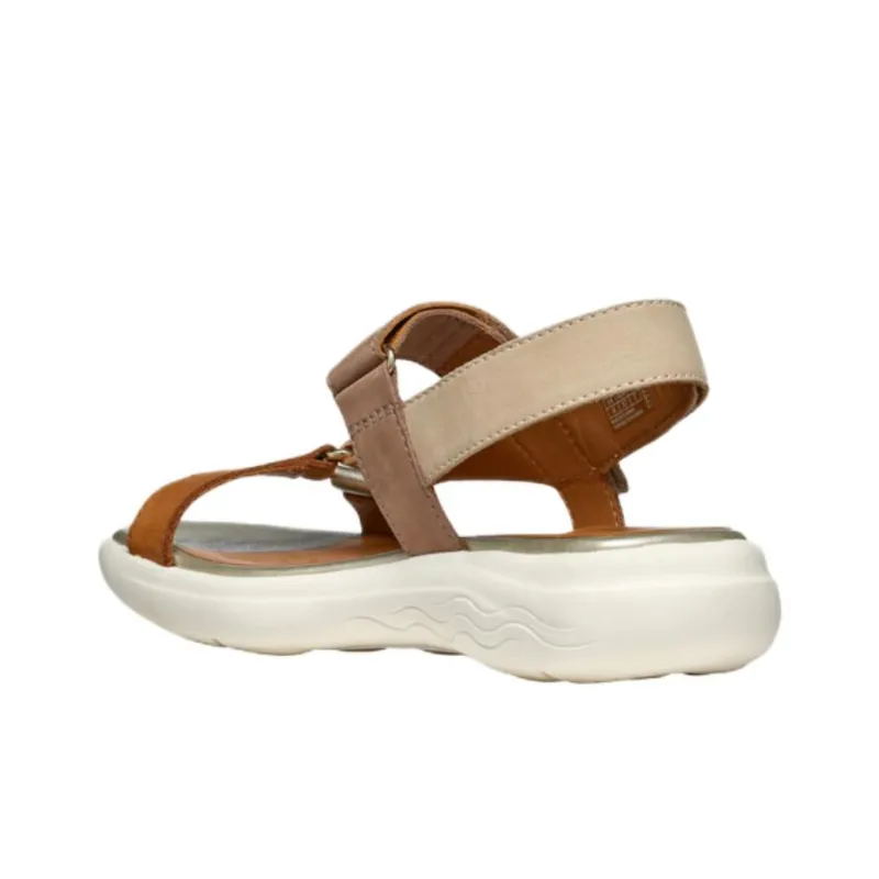 GEOX Spherica EC5W Beach Sandals Women's Gold Umber-3