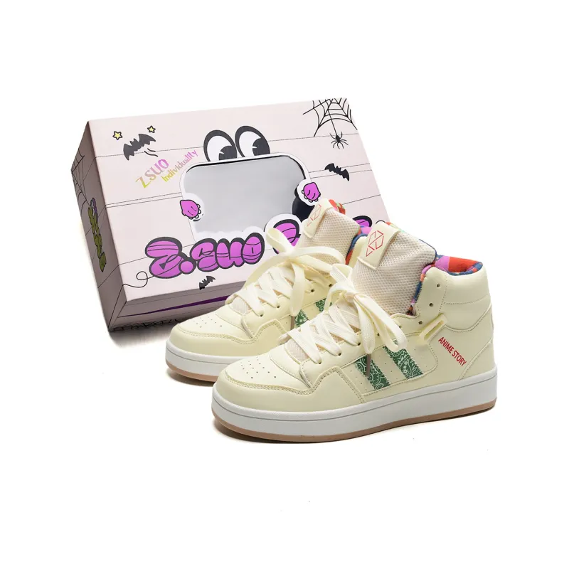 Z.SUO Coverage Impact Resistance Wear Resistant Height Increasing High Top Skateboard Shoes Unisex Box Included-13