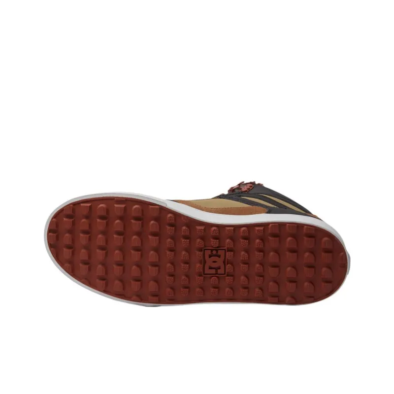 DC Shoes Pure High WNT High Top Skateboard Shoes Men's Brown-5