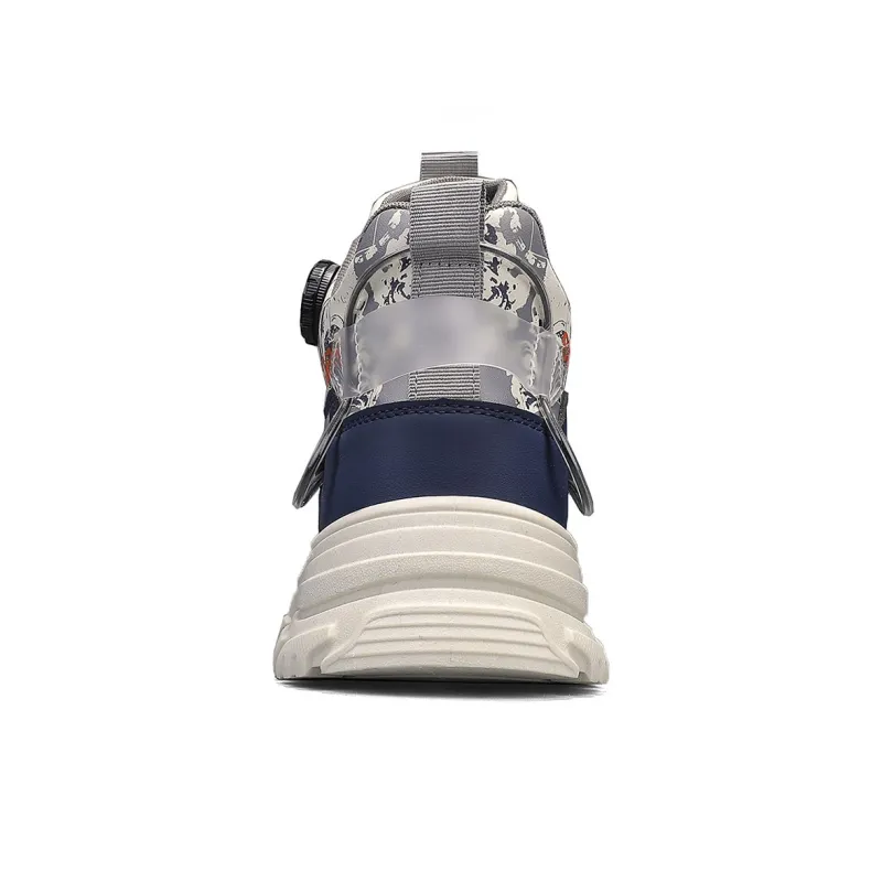 Binary Low Top Skateboard Shoes Men's Beige Gray-3
